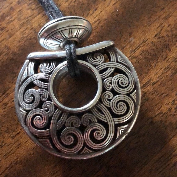 Brighton tribal dimensional circle cord necklace - Picture 3 of 11